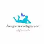 Logo of Gurugramescortsgirls.com with a silhouette of a woman and butterfly.